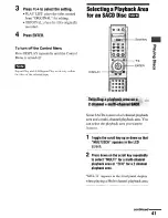 Preview for 41 page of Sony DVP-NS900V - Sacd/dvd Player Operating Instructions Manual