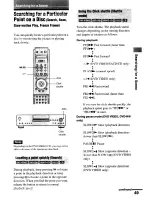 Preview for 49 page of Sony DVP-NS900V - Sacd/dvd Player Operating Instructions Manual