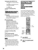 Preview for 50 page of Sony DVP-NS900V - Sacd/dvd Player Operating Instructions Manual