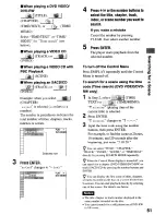 Preview for 51 page of Sony DVP-NS900V - Sacd/dvd Player Operating Instructions Manual