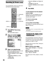 Preview for 52 page of Sony DVP-NS900V - Sacd/dvd Player Operating Instructions Manual