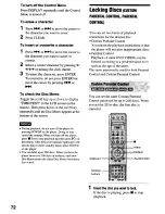 Preview for 72 page of Sony DVP-NS900V - Sacd/dvd Player Operating Instructions Manual