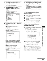 Preview for 73 page of Sony DVP-NS900V - Sacd/dvd Player Operating Instructions Manual