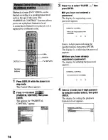 Preview for 74 page of Sony DVP-NS900V - Sacd/dvd Player Operating Instructions Manual