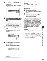 Preview for 75 page of Sony DVP-NS900V - Sacd/dvd Player Operating Instructions Manual