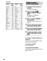 Preview for 76 page of Sony DVP-NS900V - Sacd/dvd Player Operating Instructions Manual