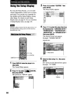 Preview for 80 page of Sony DVP-NS900V - Sacd/dvd Player Operating Instructions Manual