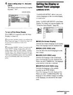 Preview for 81 page of Sony DVP-NS900V - Sacd/dvd Player Operating Instructions Manual