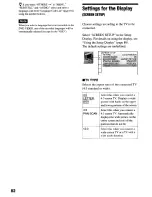 Preview for 82 page of Sony DVP-NS900V - Sacd/dvd Player Operating Instructions Manual