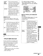 Preview for 89 page of Sony DVP-NS900V - Sacd/dvd Player Operating Instructions Manual