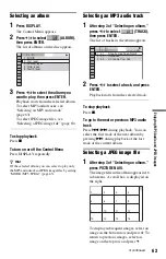 Preview for 63 page of Sony DVP-NS9100ES - Cd/dvd Player Operating Instructions Manual