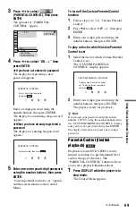 Preview for 69 page of Sony DVP-NS9100ES - Cd/dvd Player Operating Instructions Manual