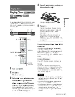 Preview for 27 page of Sony DVP-NS92V Operating Instructions Manual