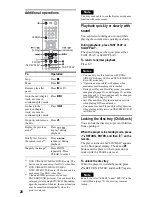 Preview for 28 page of Sony DVP-NS92V Operating Instructions Manual