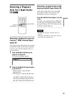 Preview for 31 page of Sony DVP-NS92V Operating Instructions Manual