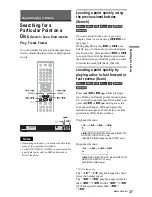 Preview for 37 page of Sony DVP-NS92V Operating Instructions Manual