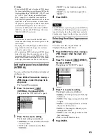 Preview for 63 page of Sony DVP-NS92V Operating Instructions Manual