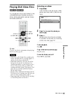 Preview for 65 page of Sony DVP-NS92V Operating Instructions Manual