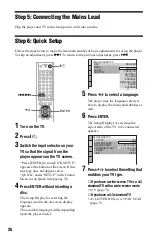 Предварительный просмотр 26 страницы Sony DVP-NS930V Operating Instructions Manual