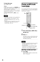 Предварительный просмотр 36 страницы Sony DVP-NS930V Operating Instructions Manual