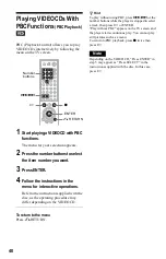 Предварительный просмотр 40 страницы Sony DVP-NS975V Operating Instructions Manual