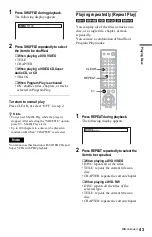 Предварительный просмотр 43 страницы Sony DVP-NS975V Operating Instructions Manual