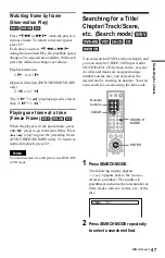 Предварительный просмотр 47 страницы Sony DVP-NS975V Operating Instructions Manual