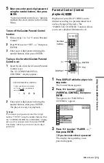 Предварительный просмотр 71 страницы Sony DVP-NS975V Operating Instructions Manual