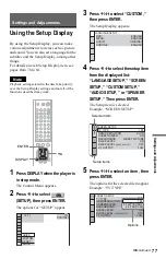 Предварительный просмотр 77 страницы Sony DVP-NS975V Operating Instructions Manual