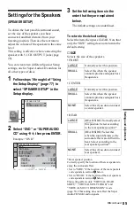 Предварительный просмотр 85 страницы Sony DVP-NS975V Operating Instructions Manual