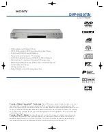 Sony DVP-NS975V Specifications preview