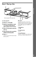 Preview for 19 page of Sony DVP-NS999ES - Es Dvd Player Operating Instructions Manual