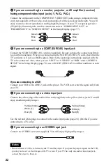 Preview for 22 page of Sony DVP-NS999ES - Es Dvd Player Operating Instructions Manual