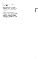 Preview for 25 page of Sony DVP-NS999ES - Es Dvd Player Operating Instructions Manual