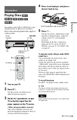 Preview for 35 page of Sony DVP-NS999ES - Es Dvd Player Operating Instructions Manual