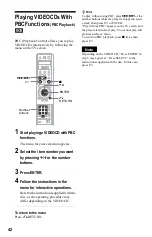 Preview for 42 page of Sony DVP-NS999ES - Es Dvd Player Operating Instructions Manual