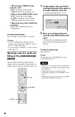 Предварительный просмотр 48 страницы Sony DVP-NS999ES - Es Dvd Player Operating Instructions Manual