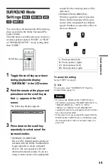 Предварительный просмотр 59 страницы Sony DVP-NS999ES - Es Dvd Player Operating Instructions Manual