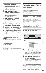 Preview for 71 page of Sony DVP-NS999ES - Es Dvd Player Operating Instructions Manual