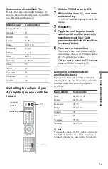 Preview for 73 page of Sony DVP-NS999ES - Es Dvd Player Operating Instructions Manual