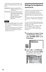 Preview for 82 page of Sony DVP-NS999ES - Es Dvd Player Operating Instructions Manual