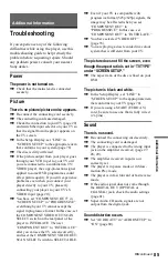 Preview for 85 page of Sony DVP-NS999ES - Es Dvd Player Operating Instructions Manual