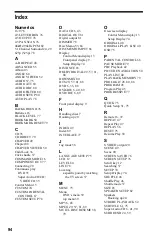 Preview for 94 page of Sony DVP-NS999ES - Es Dvd Player Operating Instructions Manual