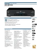 Sony DVP-NS999ES - Es Dvd Player Specifications preview