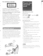 Preview for 3 page of Sony DVP-PQ1 Marketing Operating Instructions Manual