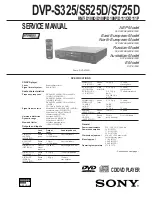 Sony DVP-S325 Service Manual preview