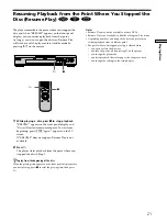 Preview for 21 page of Sony DVP-S335 Operating Instructions Manual