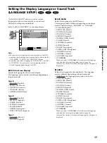 Preview for 49 page of Sony DVP-S335 Operating Instructions Manual