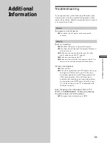 Preview for 55 page of Sony DVP-S350 Operating Instructions Manual