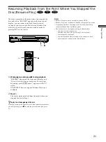 Preview for 21 page of Sony DVP-S435 Operating Instructions Manual